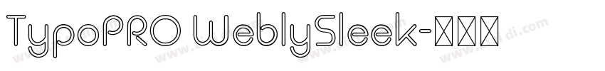 TypoPRO WeblySleek字体转换